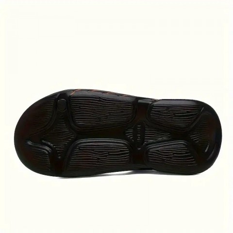Men's 2025 White Fashion Platform Casual Beach Slippers with Foot Massage