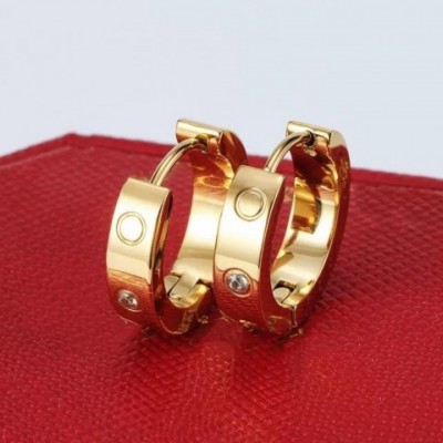 Trendy Gold Rose Hoop Earrings for Women - High Polished Fashion Jewelry