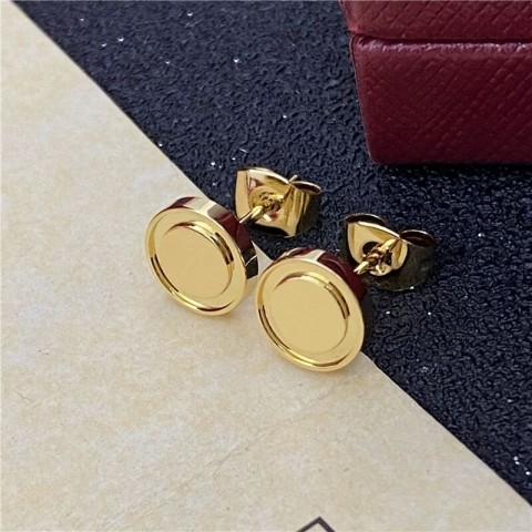 Trendy Gold Rose Hoop Earrings for Women - High Polished Fashion Jewelry