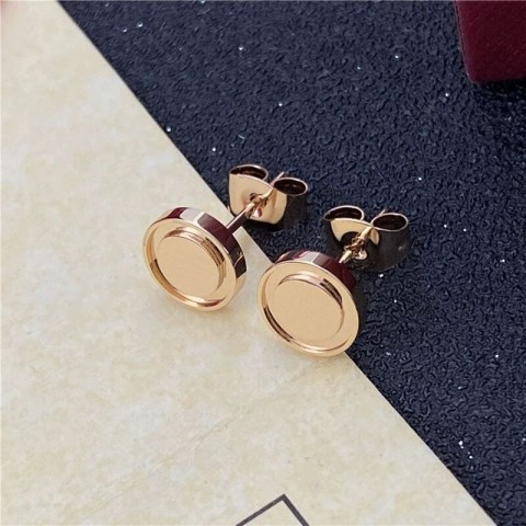 Trendy Gold Rose Hoop Earrings for Women - High Polished Fashion Jewelry