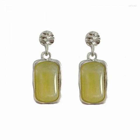 Stud Earrings Fashion Green Opal Gift for Women