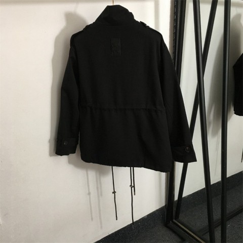 Casual Women's Trench Coat - Autumn Long Sleeve Cotton Blend Outerwear