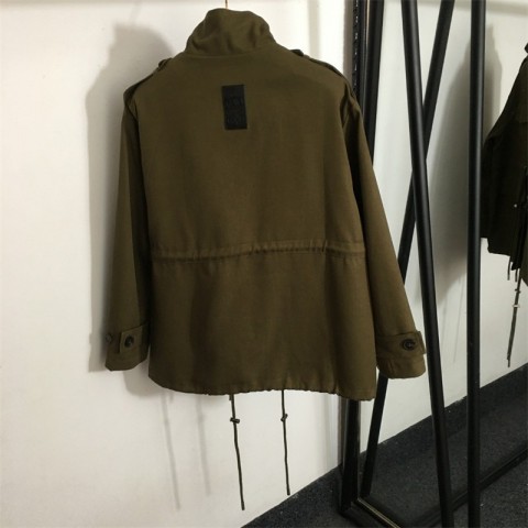 Casual Women's Trench Coat - Autumn Long Sleeve Cotton Blend Outerwear