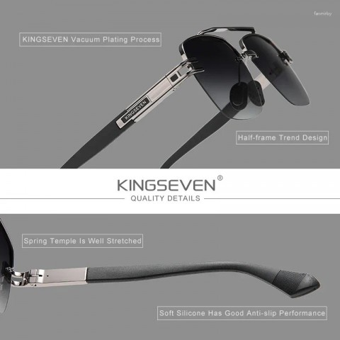 KINGSEVEN Luxury Polarized Sunglasses - Men's UV400 Anti-glare Driving Eyewear