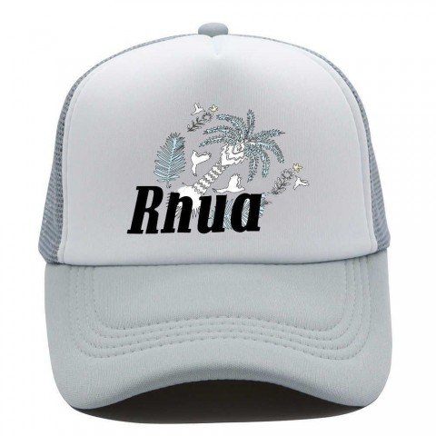 Rhudehat Unisex Designer Green Ball Cap with Mesh Patchwork