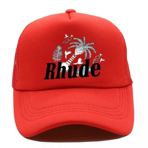 Rhudehat Unisex Designer Green Ball Cap with Mesh Patchwork