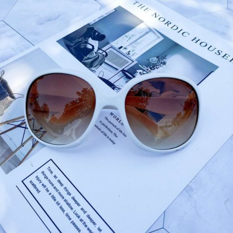 Trendy Round Frame Titanium Sunglasses for Women 2025
