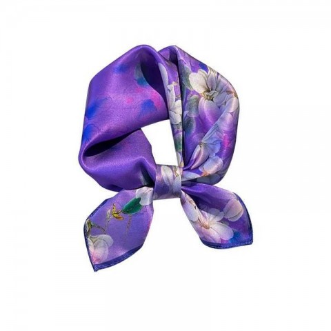 2025 New Romantic Purple Hangzhou Silk Sarong for Women