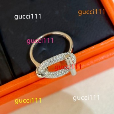MZYK Top Design Silver Pig Nose Band Ring with Diamond for Women