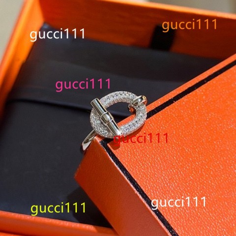 MZYK Top Design Silver Pig Nose Band Ring with Diamond for Women