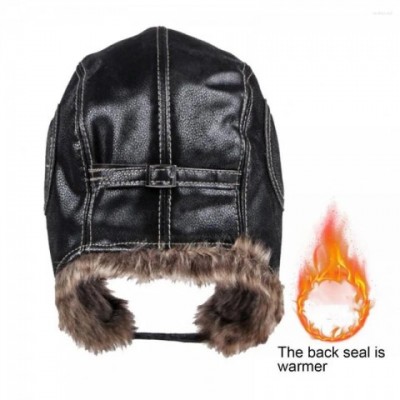 Cozy Plush Lined Trapper Beret Hat for Men - Windproof & Water-resistant