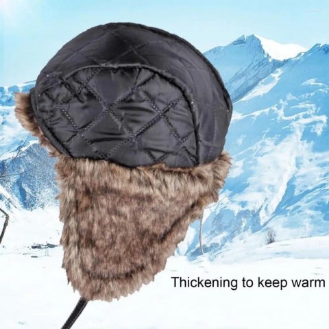 Cozy Plush Lined Trapper Beret Hat for Men - Windproof & Water-resistant