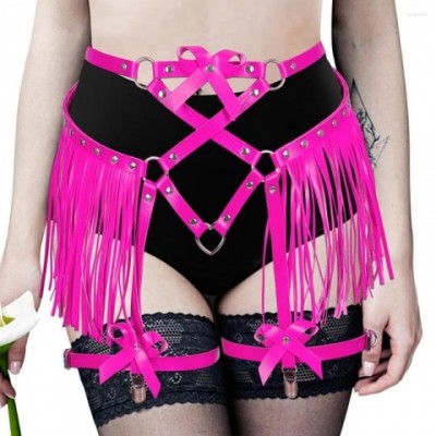 Luxury Leather Garters for Women - Sexy Harajuku Lingerie Suspenders with Stockings