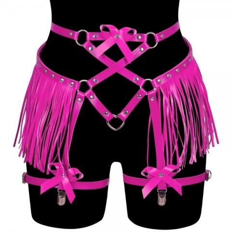 Luxury Leather Garters for Women - Sexy Harajuku Lingerie Suspenders with Stockings