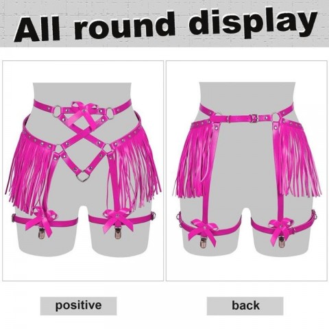 Luxury Leather Garters for Women - Sexy Harajuku Lingerie Suspenders with Stockings