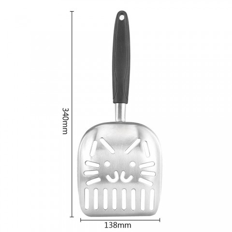 Durable Pet Cleaning Tool - Metal Scoop for Cat Litter & Dog Waste