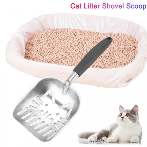 Durable Pet Cleaning Tool - Metal Scoop for Cat Litter & Dog Waste