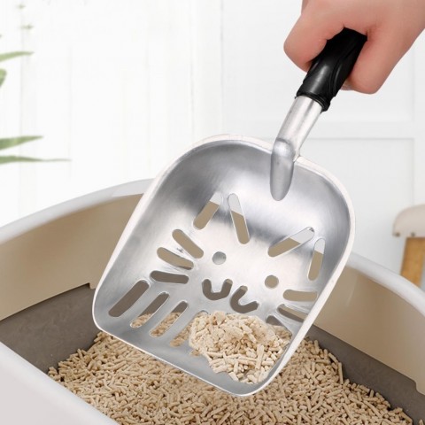 Durable Pet Cleaning Tool - Metal Scoop for Cat Litter & Dog Waste