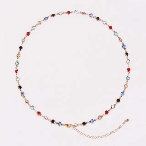 Waist Chain Jewelry for Women with Rhinestone and Metal - Sweet Romantic Fashion Accessory