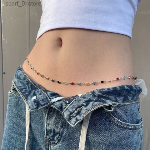 Waist Chain Jewelry for Women with Rhinestone and Metal - Sweet Romantic Fashion Accessory