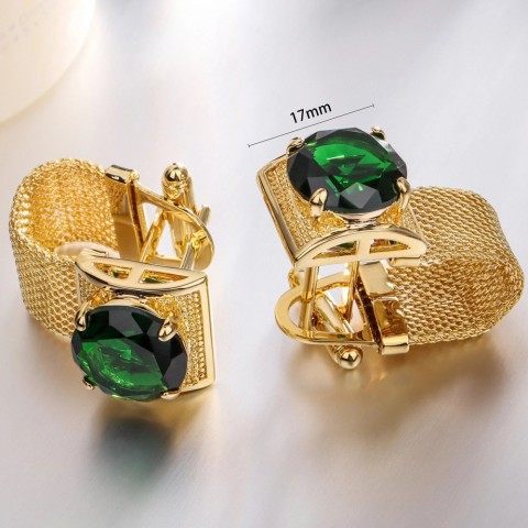 HAWSON Luxury Men's Crystal Cufflinks with Chains - Perfect Wedding Gift