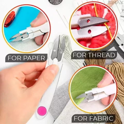 Sewing Seam Ripper Tool Set 4-Piece Unpicker Kit with Trimming Scissors