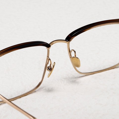 Name: Retro M122 Designer Optical Eyeglasses for Men and Women - Lightweight Titanium Fiberglass Frames
