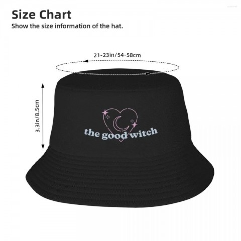 The Good Witch Big Size Beret Bucket Hat for Unisex Birthday Gift