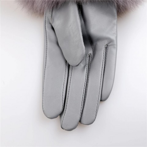 Sheepskin Authentic Fox Fur Hand Warmers for Women