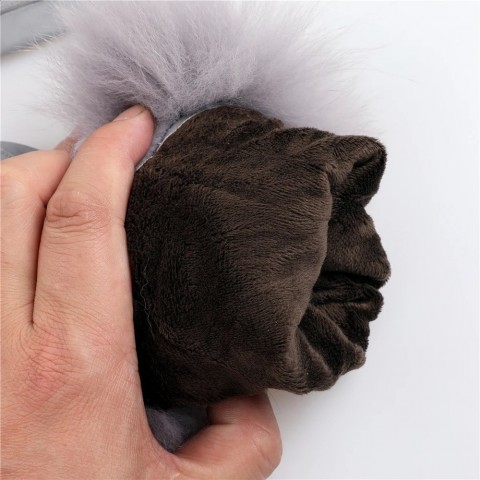 Sheepskin Authentic Fox Fur Hand Warmers for Women