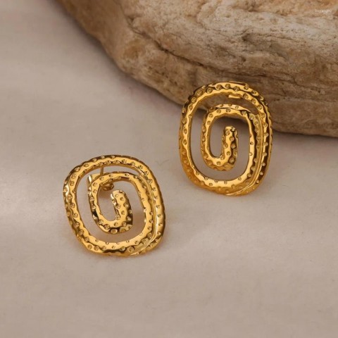 Stainless Steel Geometric Stud Earrings 2025 - Women's Wedding Party Jewelry