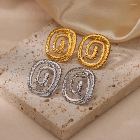 Stainless Steel Geometric Stud Earrings 2025 - Women's Wedding Party Jewelry