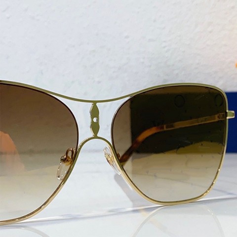 Star Square Floral Sunglasses with Gradient Prints and Engraved Metal Legs - Z1871U