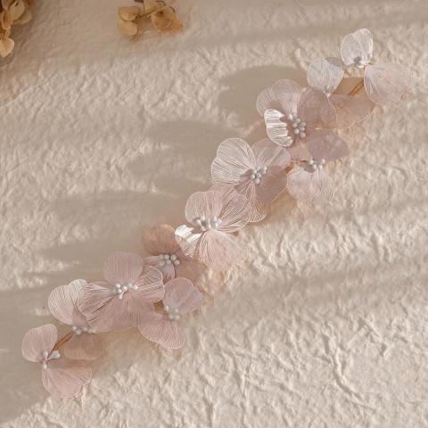 Elegant Wedding Metal Flower Tiaras with Pearl Detail - Women's Bridal Hair Accessories 250428