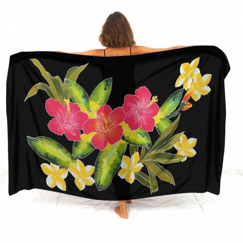Polynesian Women's Summer Sarong - Customizable Beach Cover-Up