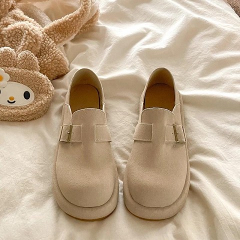Comfortable Women's Casual Platform Loafers with Fur