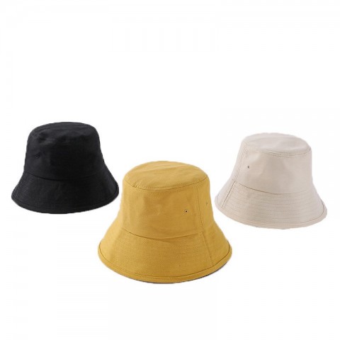 COKK Women's Summer Korean Style Bucket Hat - Black Sun Protection