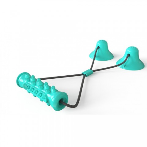 Bite-Resistant Dog Teeth Cleaning Stick with Double Suction Cups