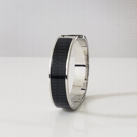 Classic 12MM Width 17/19CM Luxury Silver Plated Bangle for Unisex