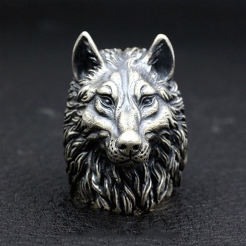 Viking Adventure Cluster Rings for Men - Stainless Steel Punk Rock Biker Jewelry