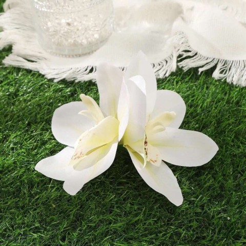 Bohemia Lily Small Elegant Plaid Barrette Hair Clips for Women