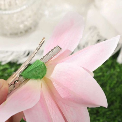 Bohemia Lily Small Elegant Plaid Barrette Hair Clips for Women