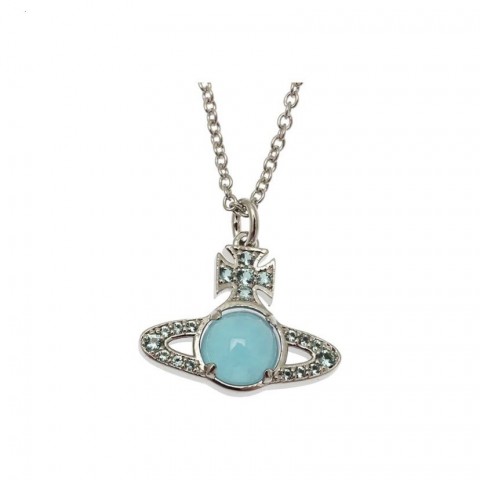 Vivien Westwood Inspired Empress Dowager Ci Xi Blue Planet Necklace for Women
