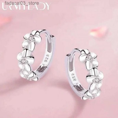 Yeah Stud Earrings for Women, High Quality Sterling Silver with Crystal Zirconia Flowers