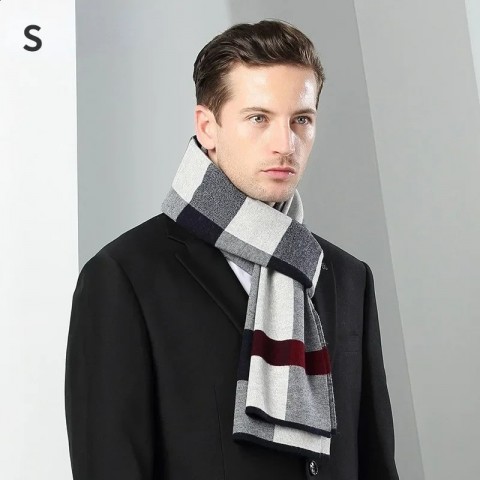 High Quality Men's Pashmina Scarf - Soft, Warm, Multifunctional Christmas Gift