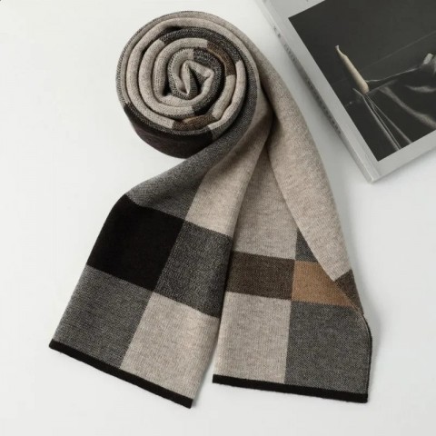 High Quality Men's Pashmina Scarf - Soft, Warm, Multifunctional Christmas Gift