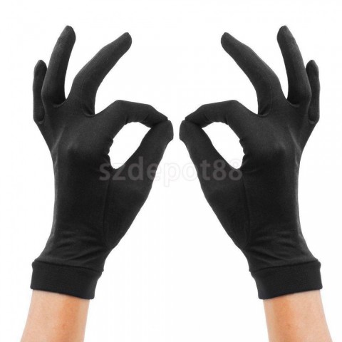 Phenovo Women's Silk Wrist Mittens for Skiing & Driving