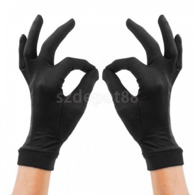 Phenovo Women's Silk Wrist Mittens for Skiing & Driving