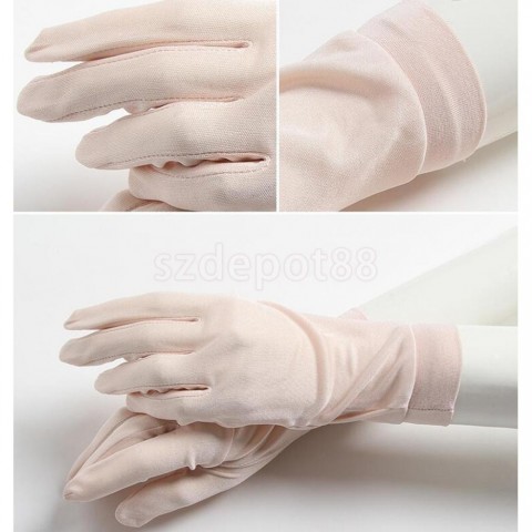 Phenovo Women's Silk Wrist Mittens for Skiing & Driving