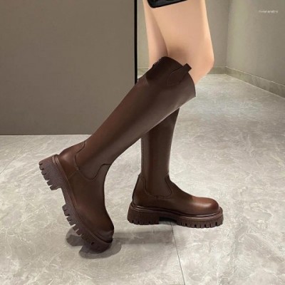 Luxury Women's Thigh High Heels Zipper Boots for Autumn Winter
